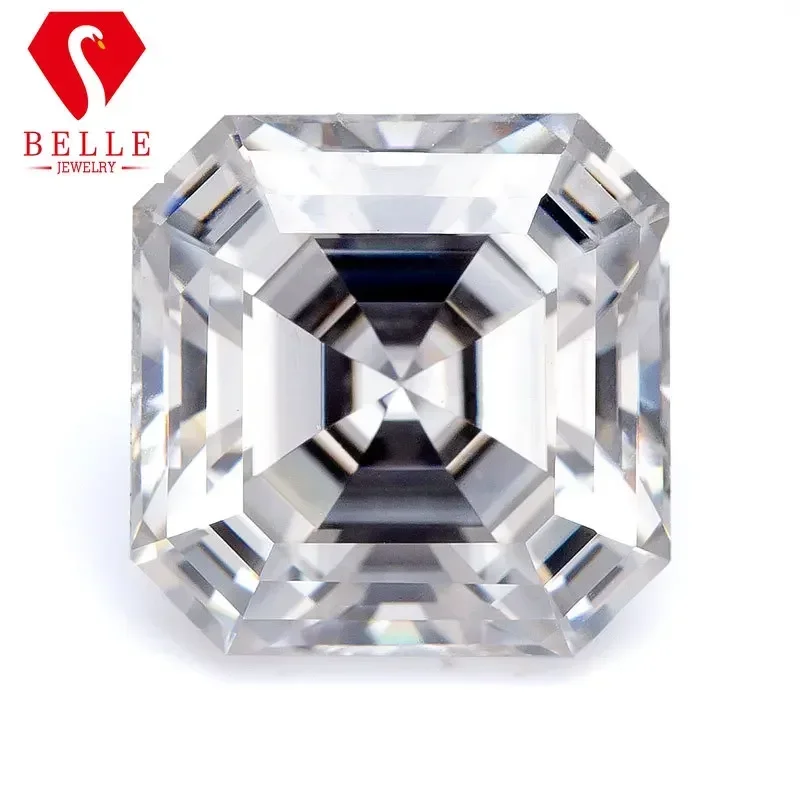 

Moissanite StoneBELLE D Color Brilliant Asscher Cut Loose Moissanite VVS1 GRA Certificated Hot Sale Diamond Beads Jewelry Makin