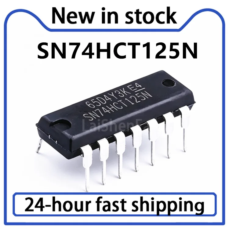 10PCS New SN74HCT125N CD74HCT125E DIP14 Buffer Line Driver Spot