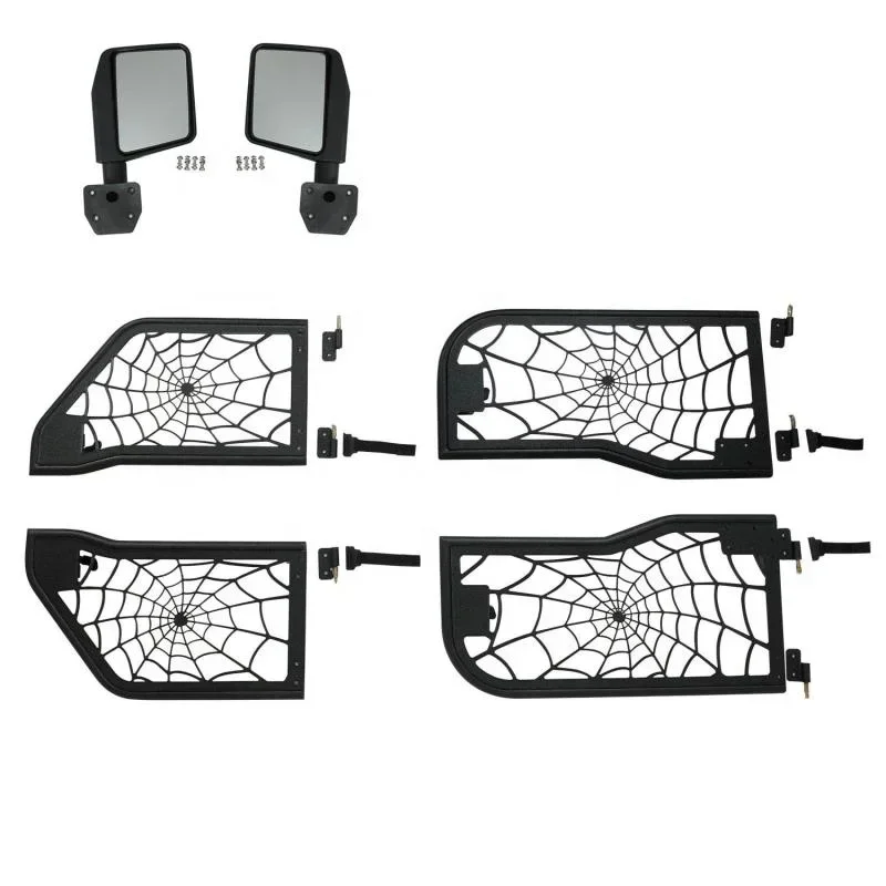 Tubular Doors with Rearview Mirror for Jeep Wrangler JK 2 door/4 door