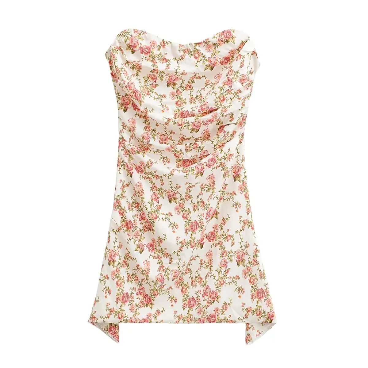 Mini dresses for women 2023 Summer new in dresses evening party dresses elegant sexy dress pink floral print off shoulder dress