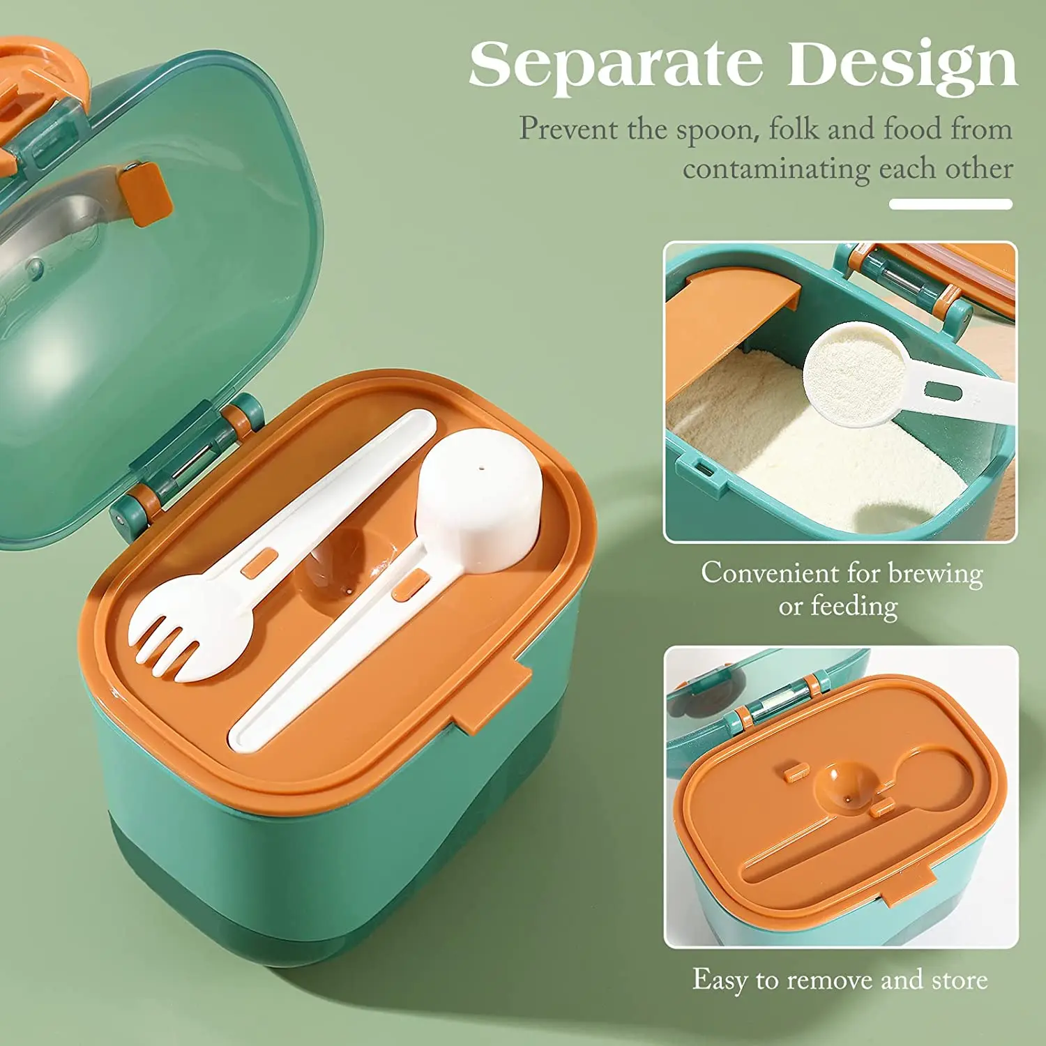 Baby Portable Formula Dispenser/Container on the go Milk Powder Formula Container for travel