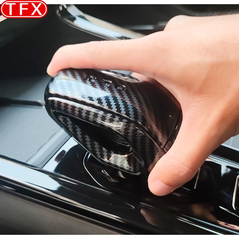 For Geely Cityray 2024 2025 Car Styling Gear Shift Housing Cover Carbon Fiber Pattern Gear Shift Lever Cover Auto Accessories