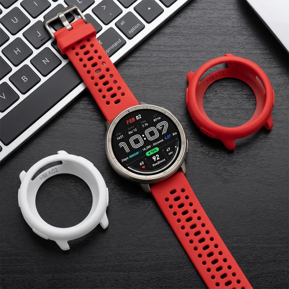 Soft Silicone Case For Huami Amazfit Active 2 Watch Cover Decoration Hollow Protective Case Super Light For Amazfit Active 2