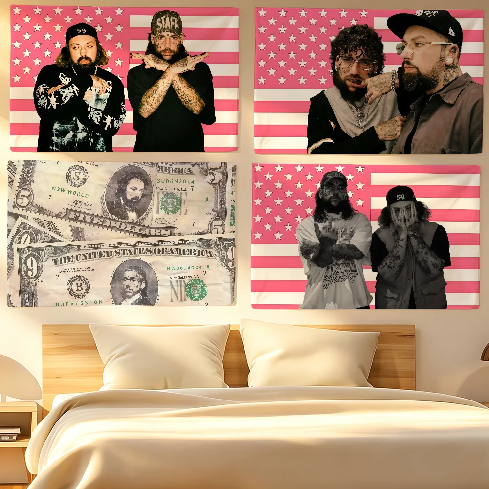 Music group S-SuicideBoys flag For Living Room Home Dorm Decor Wall Outdoor Camping Party Banner Gifts