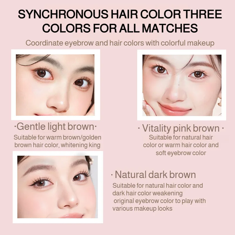 Un pinceau une couleur pâte à sourcils maquillage des sourcils boucle naturelle et longue durée sans perte de couleur longue et épaisse