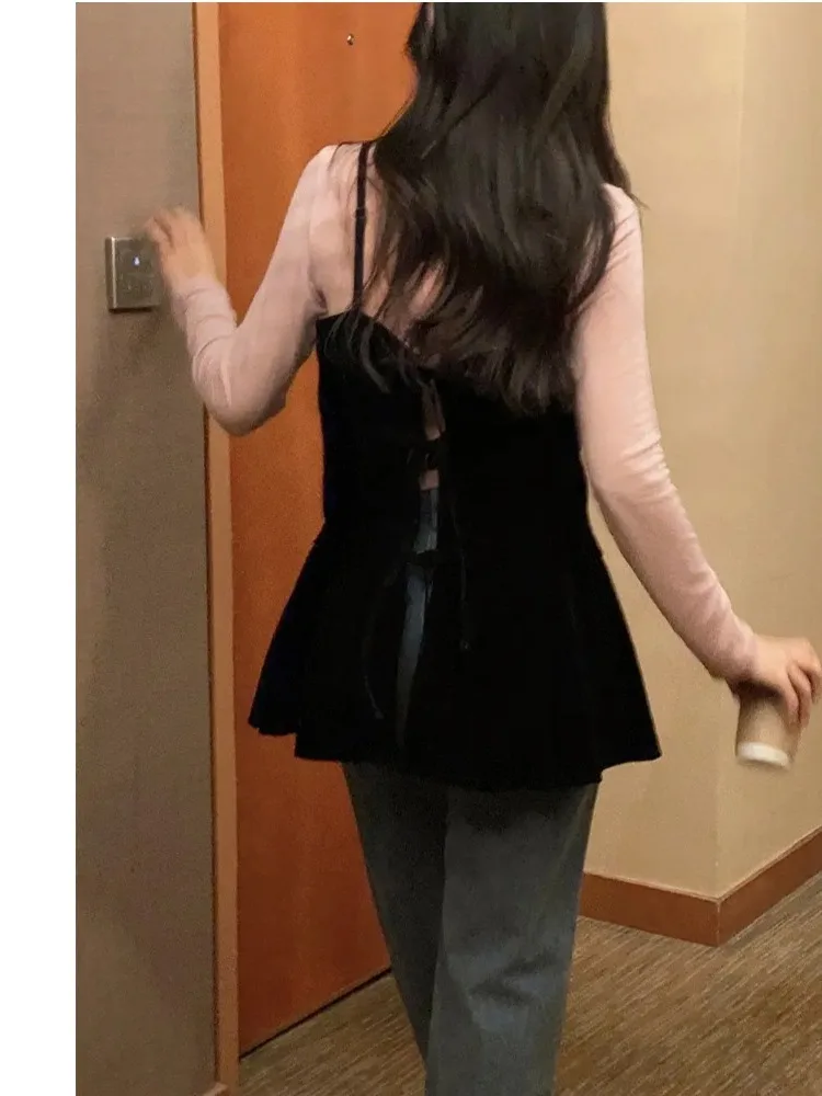 春 Dr レディース 韓国風 Sle Aラインスカート ネクタイデザイン Bla Dr ファッショナブルな都会通勤 ポリエステル生地