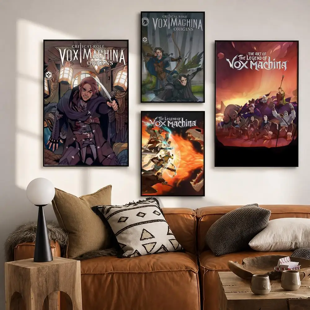 The Legend of Vox Machina Poster HD poster wall art self-stick no-residue for home cafe office great gift