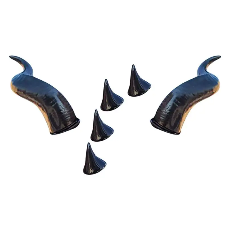 

Украшение для мотоциклетного шлема, резиновый дьявольский гудок на присосках, 2 шт.