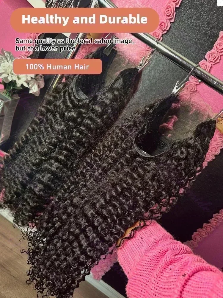 250 Density 100% Human Hair 40 44 Inch Deep Wave 13x4 13x6 HD Lace Front Wigs Water Wave Curly 360 HD Full Lace Front Wig Black