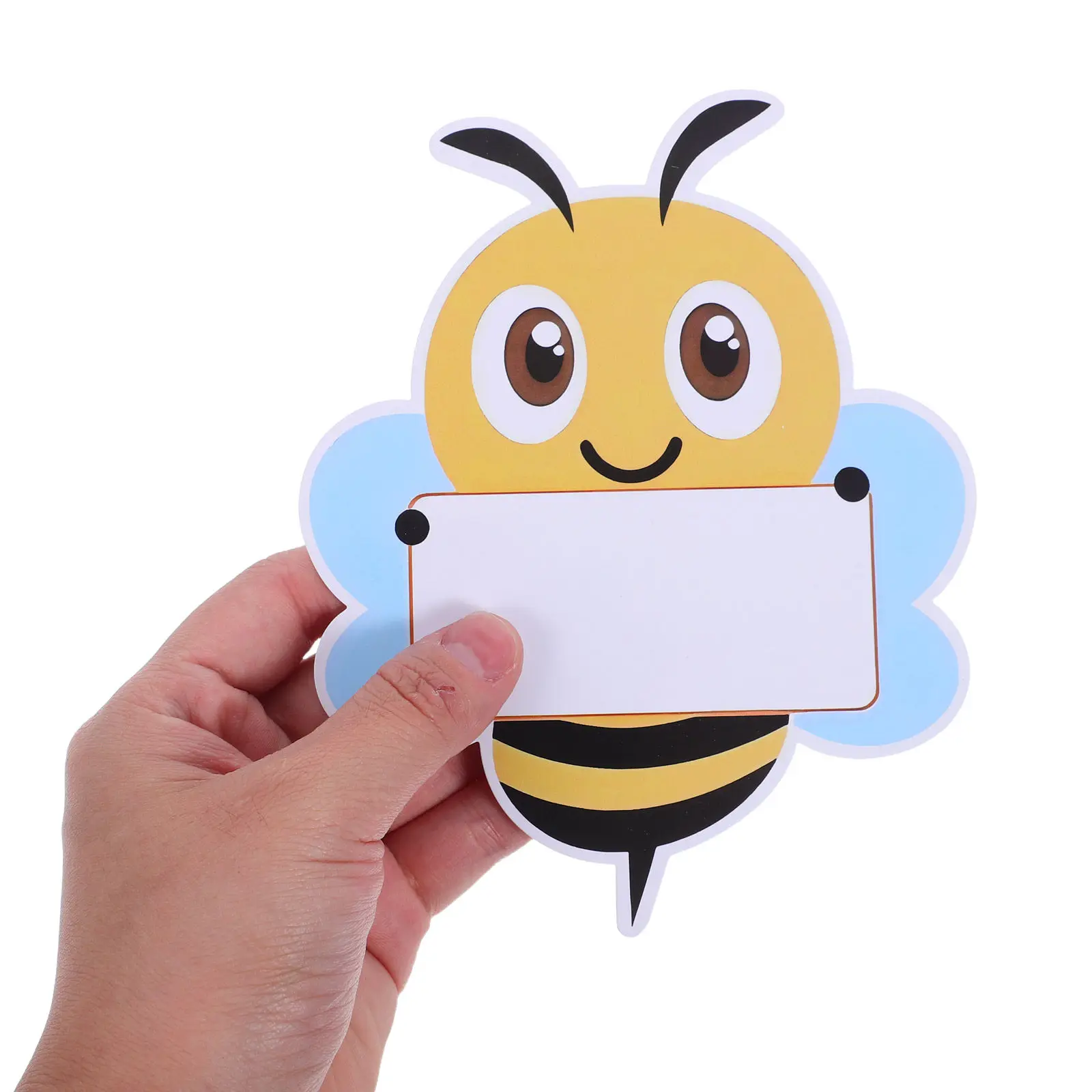 48Pcs Bee Name Stickers Cartoon Bee Labels for Preschool Kindergarten Classroom Decorations Back to School Name Labels