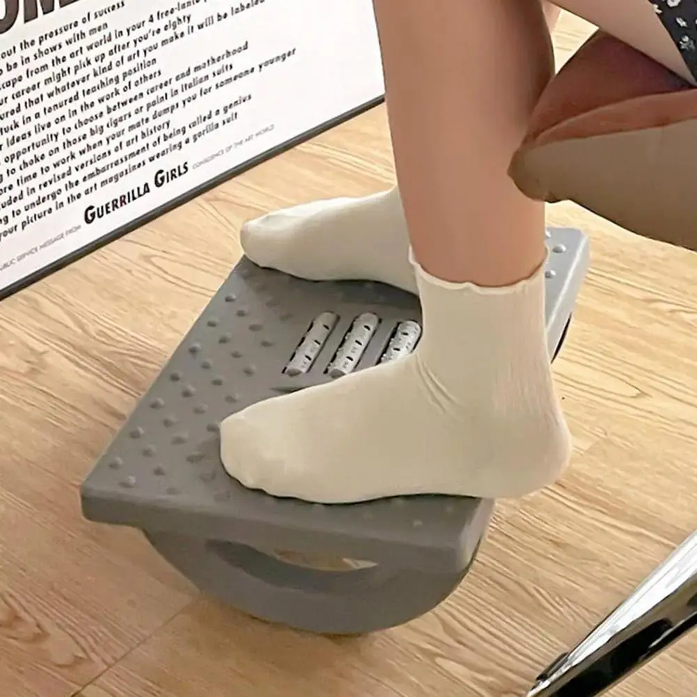 Ergonomic Footrest Ergonomic Foot with Massage Rollers for Office Home Comfort Adjustable Angle Posture Support for Work