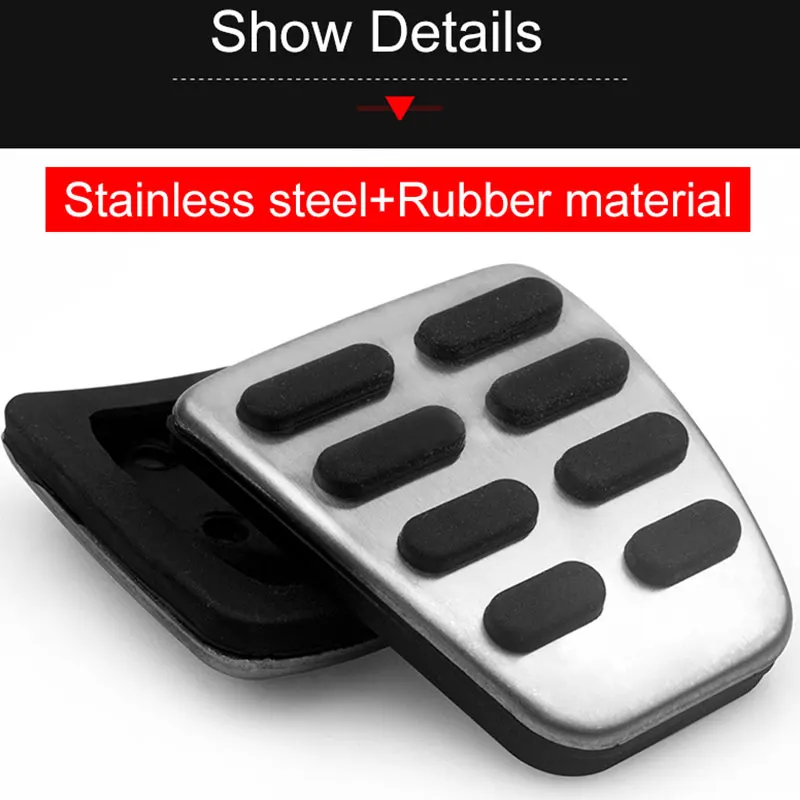 سيارة الفرامل الراحة القدم الدواسات غطاء لشركة هيونداي فيرنا سولاريس 2017 2018 2019 2020 2021 2022 الفولاذ المقاوم للصدأ عدم الانزلاق دواسة في MT