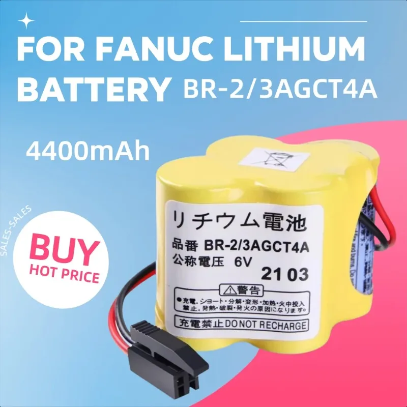 

4400 мАч BR-2/3AGCT4A 6 В для литиевой батареи Fanuc