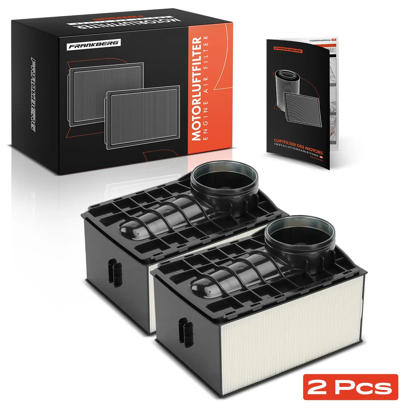 Frankberg 2x luchtfilter motorluchtfilter voor Porsche Macan 95B bouwjaar vanaf 2018 95B129620B PA99890