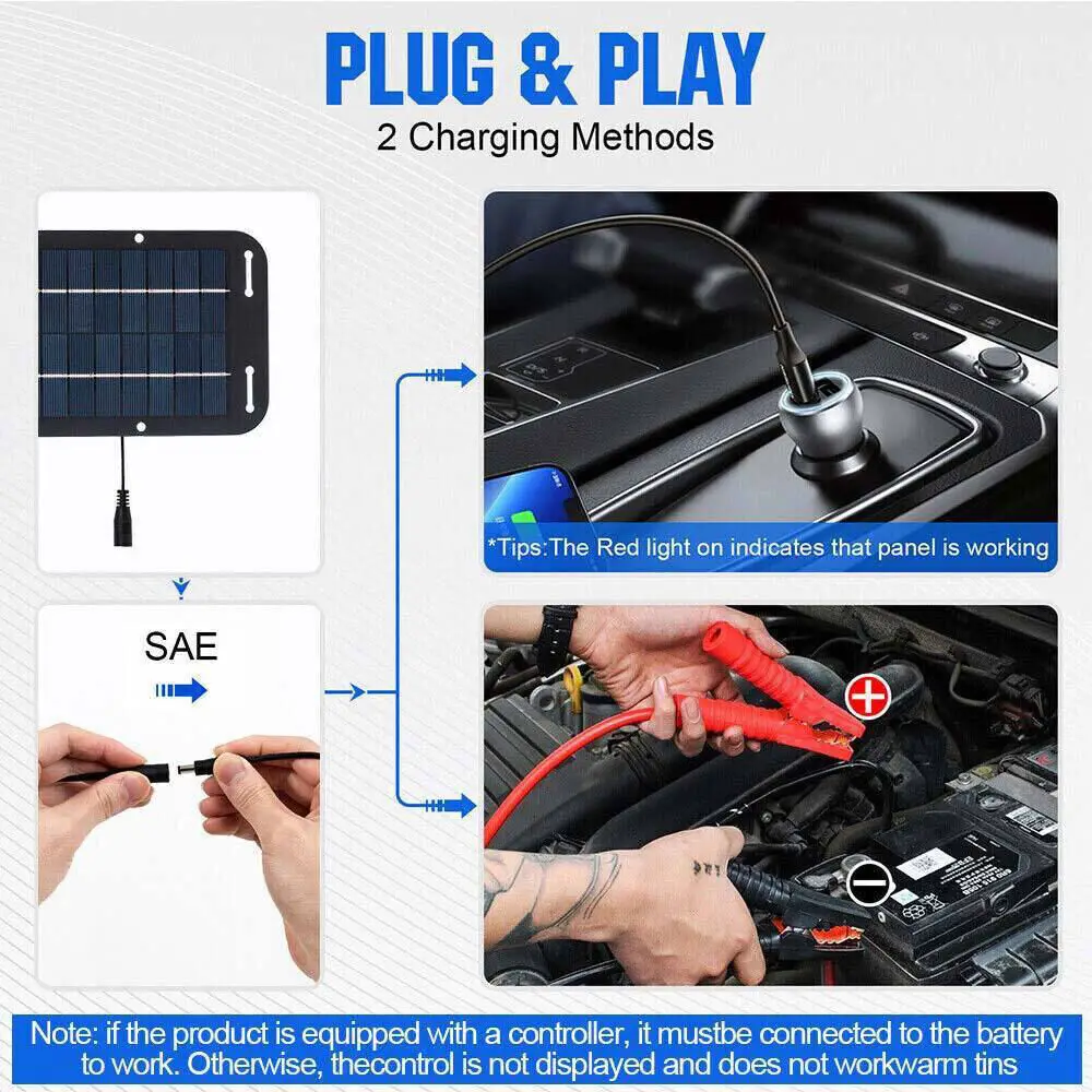 Flexible Solar Panel Module 18V 12V Monocrystalline Cell Charging Tool For Camper Marine Yacht Outdoor Power Backup Supply