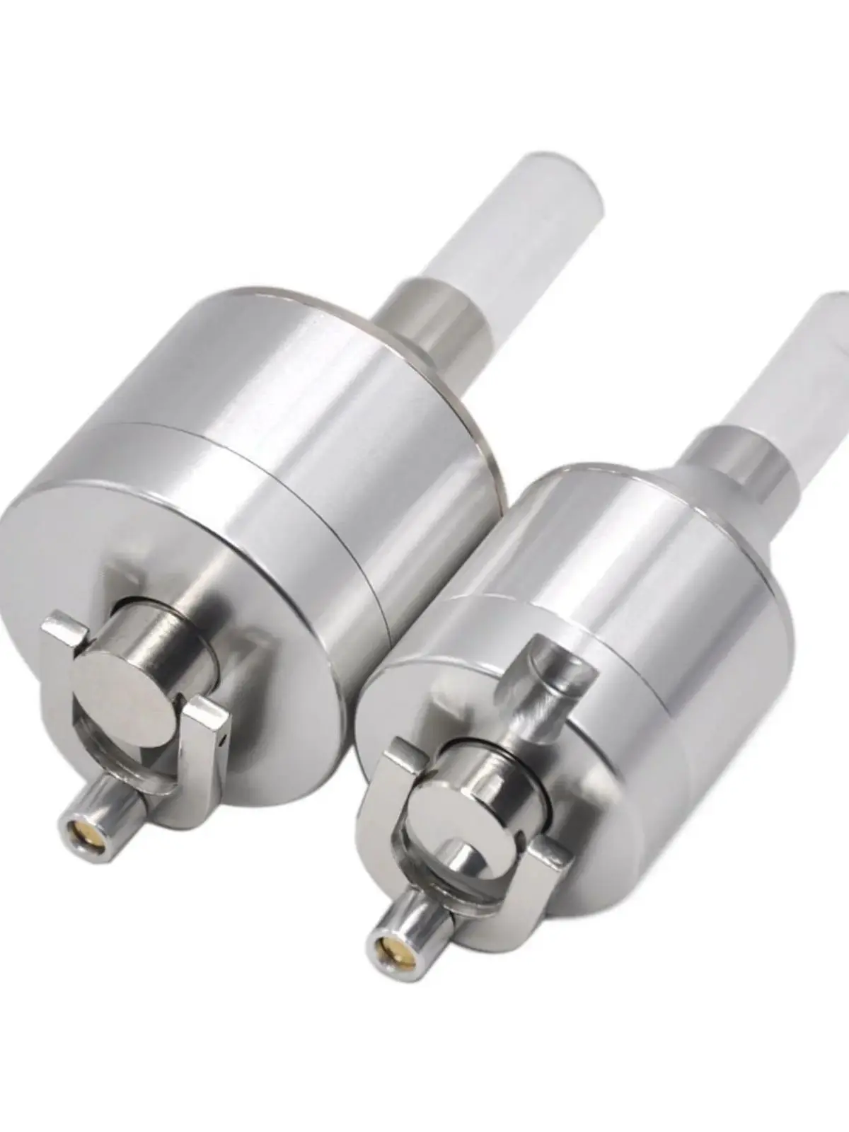 2 szt. (1x44mm + 1x56mm) składana składana laska ze stopu aluminium metalowy młynek do proszku młynek ręczny lejek ze szklaną butelką