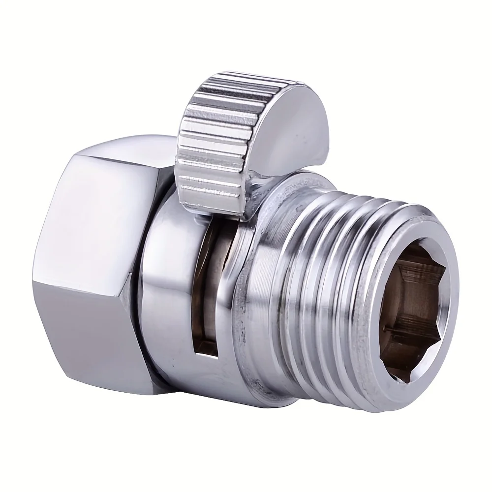 1/2 Inch Shower Shut Off Valve, Quick Adjust Water Flow Control Valve For Handheld Shower Head Hose