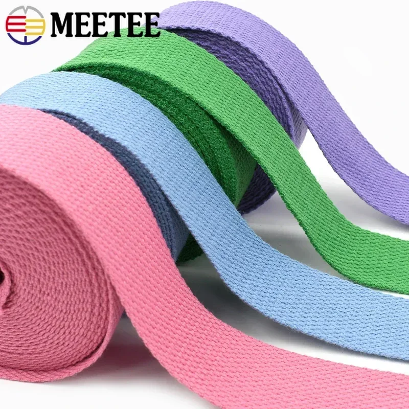 2-10Meter 32mm Cotton Webbing Tape for Bag Strap Backpack Band Ribbon Clothes Knapsack Strapping Bia Binding Sewing Accessories