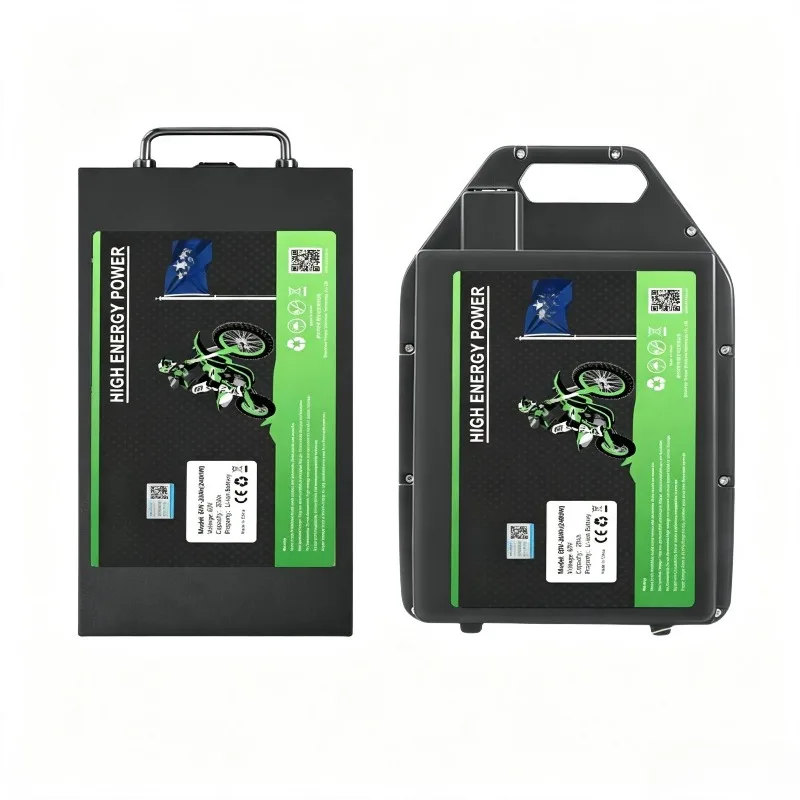 For Dirt Bike Citycoco 60V 20Ah Rechargeable Lithium Ion Battery Replacement Power Pack 3000W Output Power