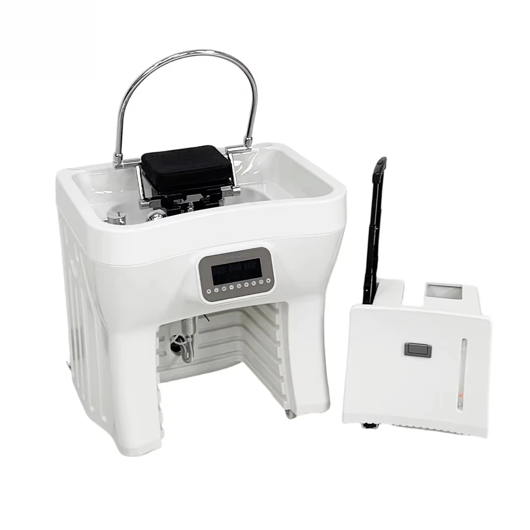 

Mobile Head Spa Sink Non Plumbed Shampoo Basin Electric Lift Suitable for Any Massage Bed for Salon Hair Wash