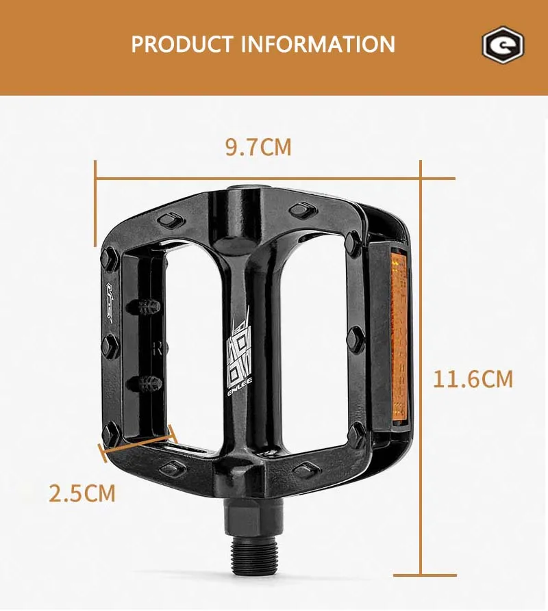 Enlee Fahrrad pedale 3 Lager ultraleichte rutsch feste cnc bmx mtb Rennrad du Pedal Radfahren versiegelte Lager Fahrrad pedale – Detail 10