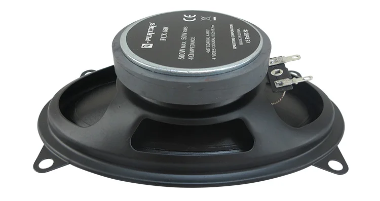 Par de Altavoces Coaxiales de Cuatro Vías para Auto de 4x6 Pulgadas, 500W de Potencia Máxima, 50W RMS, Calidad de Sonido