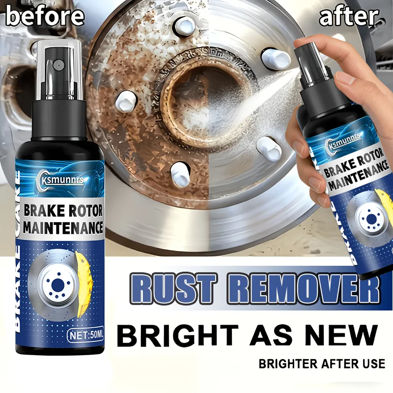 Brake disc cleaner and rust remover. Effectively removes rust, residue, and deposits from brake discs.