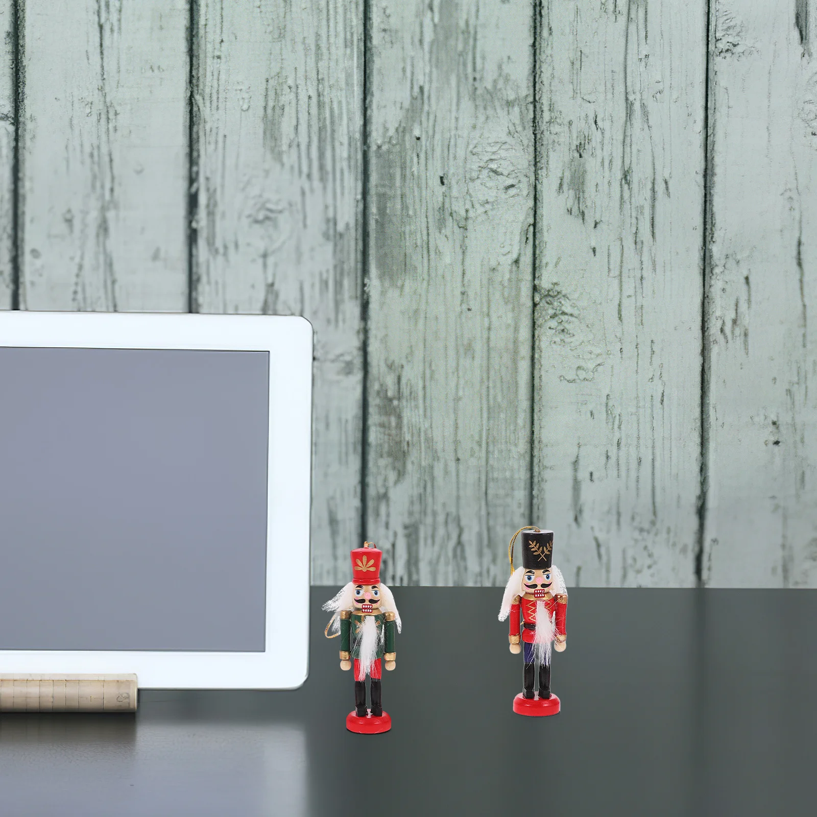 

6Pcs Colorful Wooden Nutcracker Soldier Hanging Decorations Small Christmas Tree Ornaments Festive Holiday Nutcracker Decor