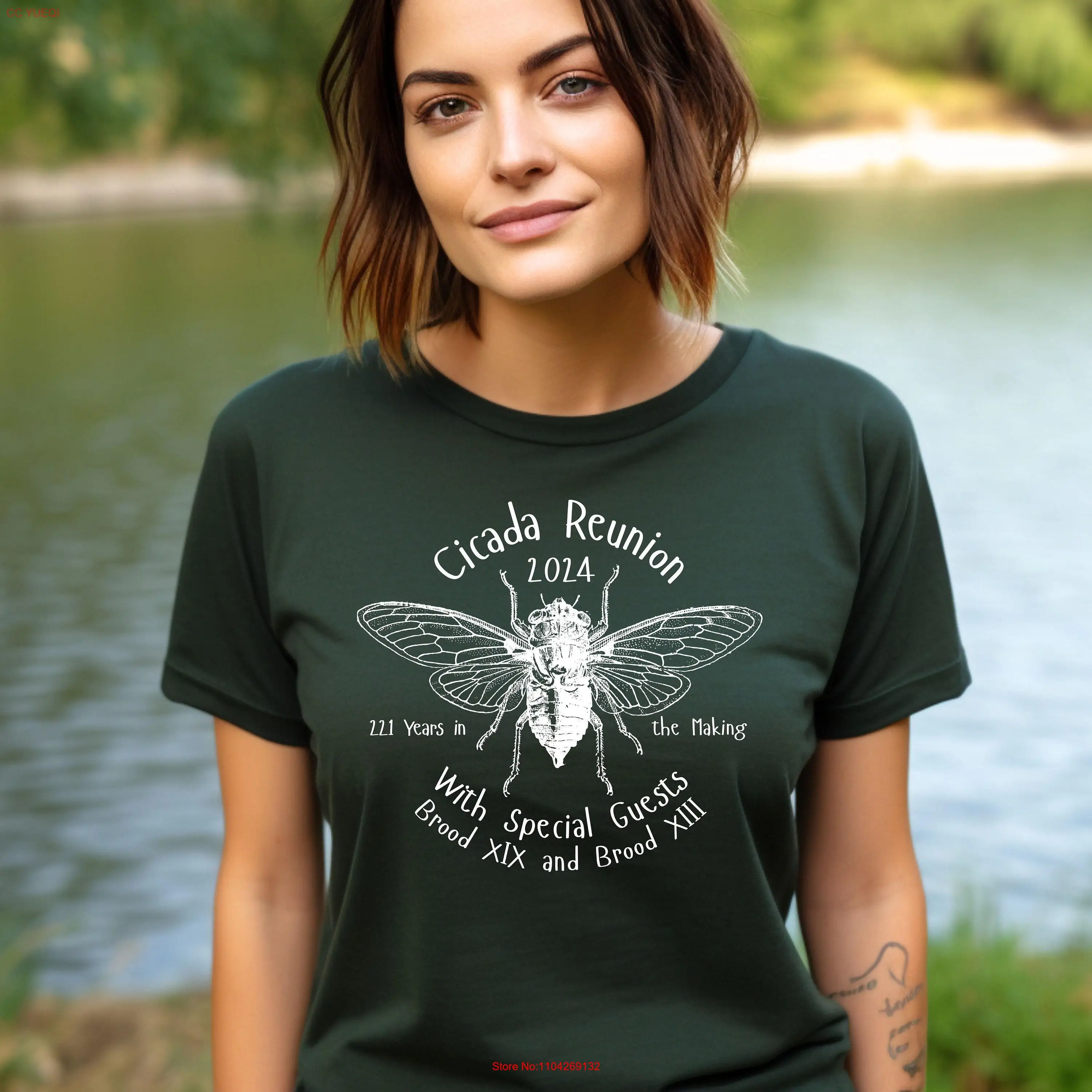 Funny cicada reunion tee shirt or gift for naturalist entomologist bug lover hiker farmer outdoorsman