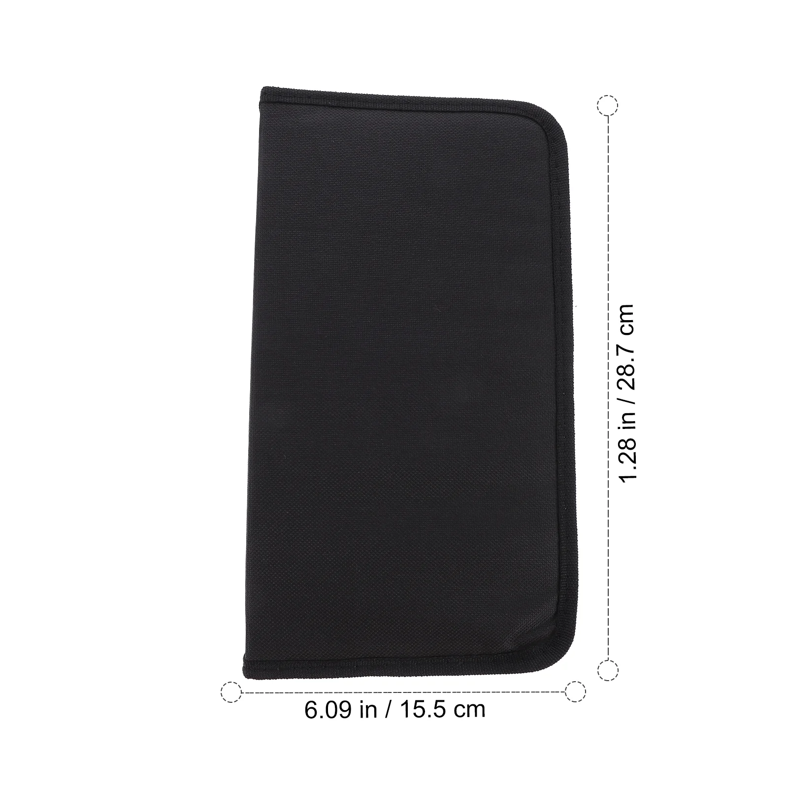 80 Pcs CD Bag DVD Storage Wallet Zipper Case Disc Holder Large Capacity 80 Pieces Black Oxford Cloth Protective Travel Business