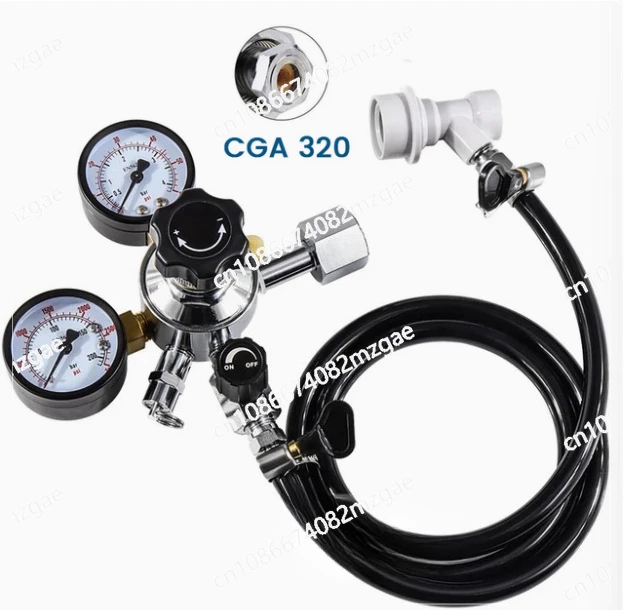 

Gas line Assembly,Soda Carbonating Kit (Co2 Regulator &1.5M Tube & Ball Lock Gas Connector) For Soda Water,Beverage,Soft Drink