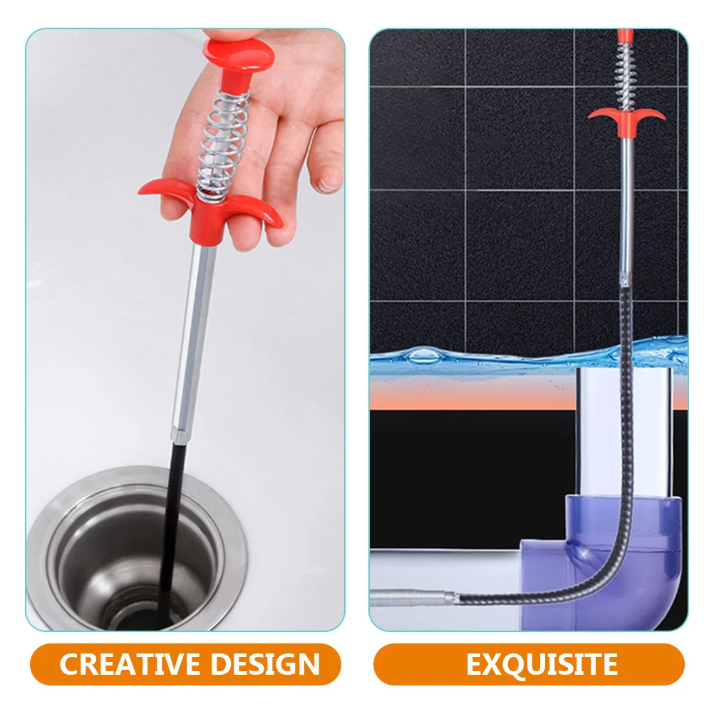 

2Pcs Flexible Drain Cleaner Tools Grabber Claw Pickup Safe Hair Remover for Shower Kitchen Drain Flexible Sink Claw Pickup