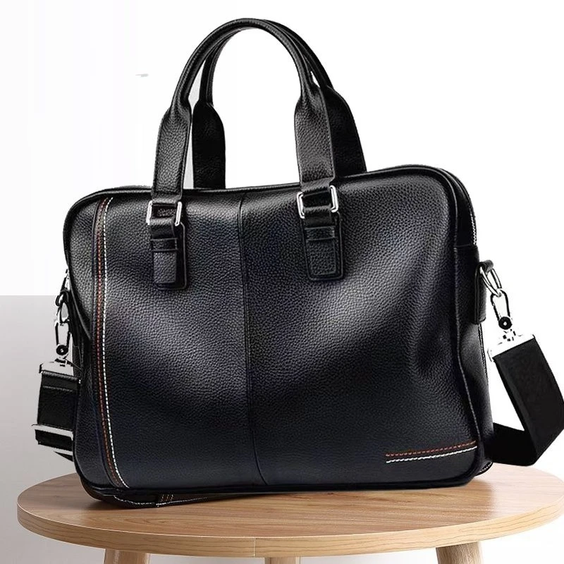 新しいラップトップバッグ Pu レザーメンズブリーフケース高級ブランド男性ハンドバッグ高品質男性メッセンジャー 14 インチコンピュータラップトップバッグ