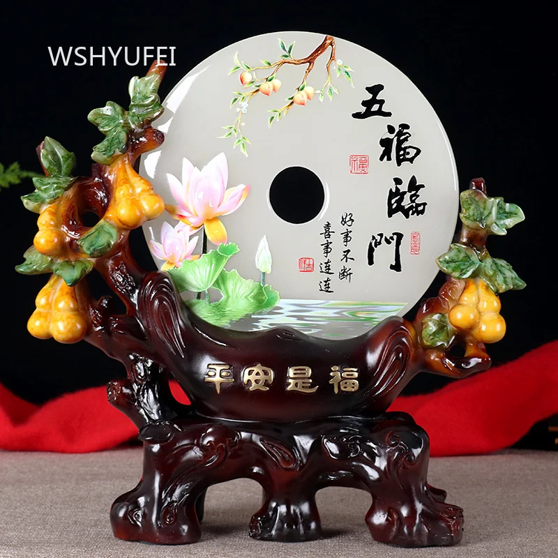 Fortune Is The Foremost Ornament Living Room Foyer Home Decor Housewarming Gift Office Decorations for Recruitment and Finance