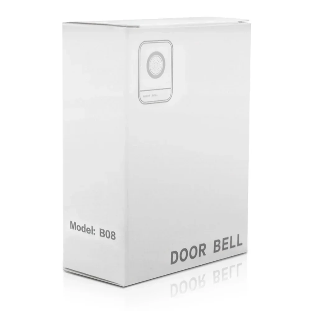 B08 Doorbell Doorbell Home Hotel Office 12V ABS Plastic Clear Ding-dong Sound Easy Installation External Wired