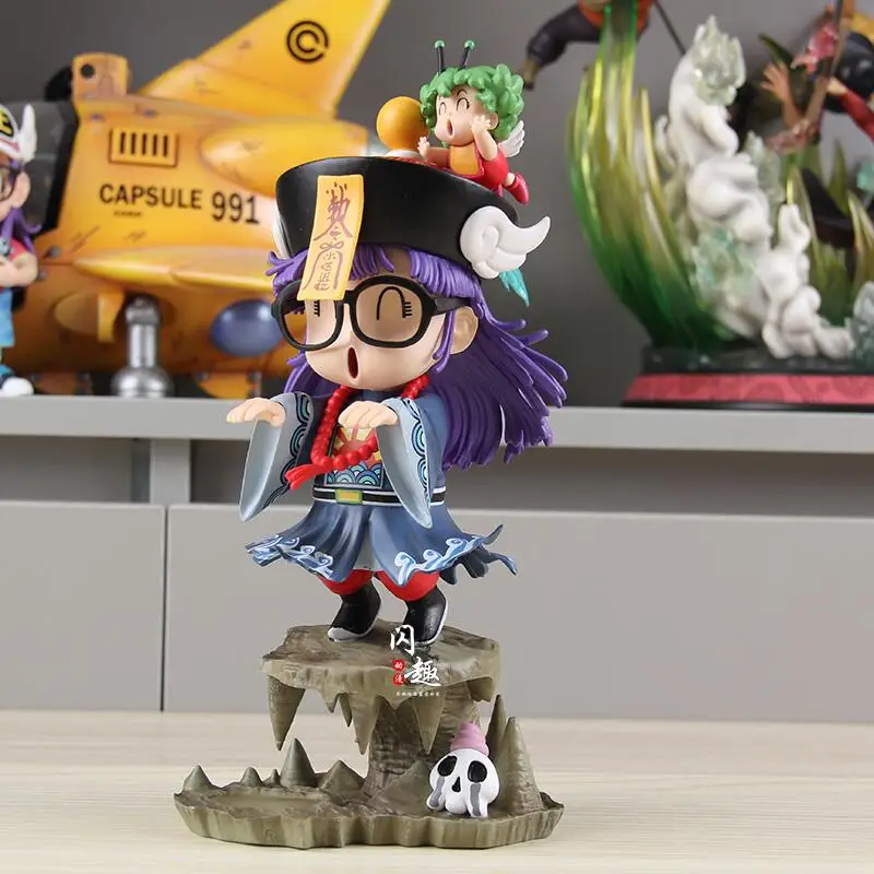 

Аниме Arale Iq Dr Play Zombie And Play Lucky Cat Arale Arale Фигурка Украшение рабочего стола Модель игрушки Детский подарок на день рождения