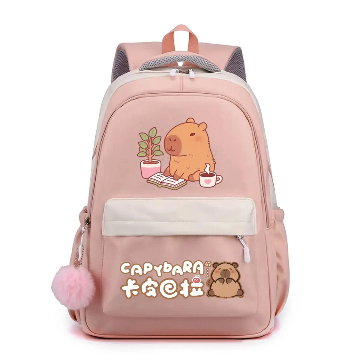 

Cute Capybara Lovers Backpack for School Kids Girls Leisure Simple Children Teeneger Schoolbag Large Books Bags Capybara Bags