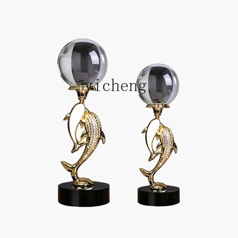 

ZK ornament creative high-grade light luxury crystal ball living room TV cabinet home decoration home