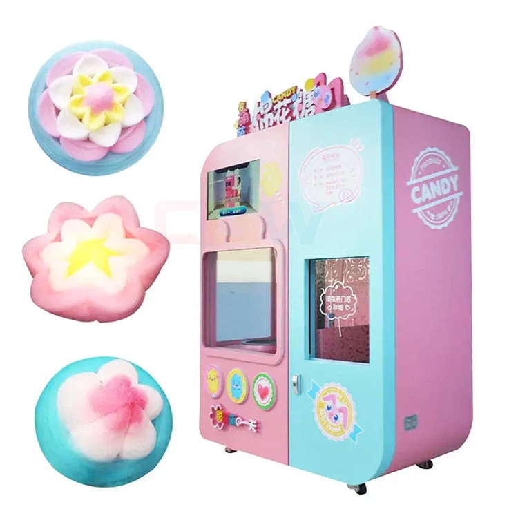 Hot Selling Factory Wholesale Cotton Candy Machine On Amusement Park Cotton Candy Vending Machine