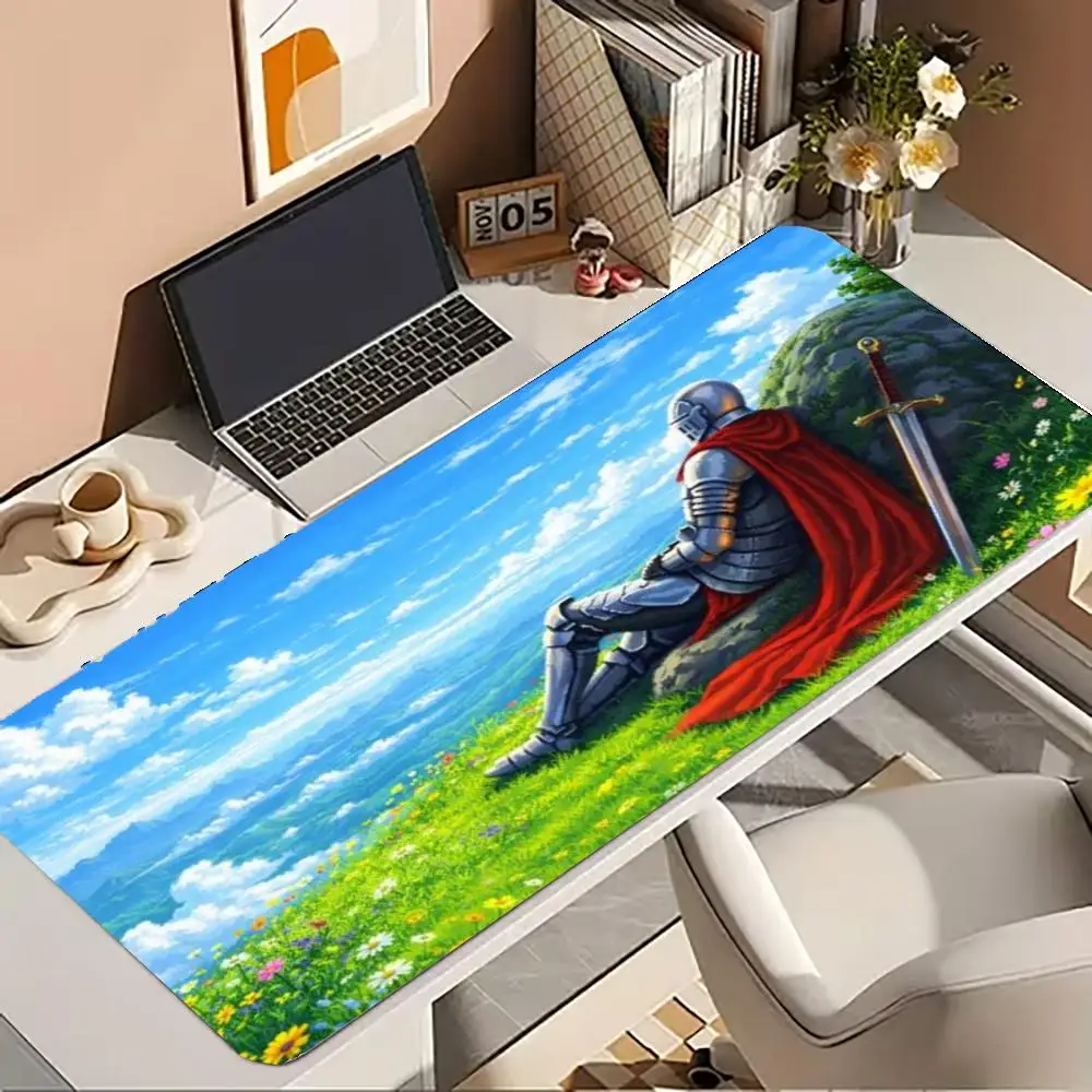 Sunset  Landscape Print Extended Gaming Mouse Pad Large Non Slip Rubber Base  Keyboard Desk Mat For Office Game Table Decor