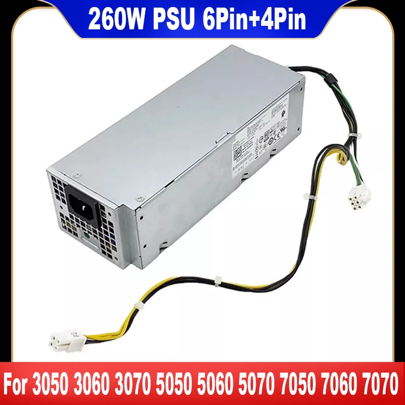 260W Para DELL 3050 3060 3070 5050 5060 5070 7050 7060 7070 3267 3268 3470 3471 Fonte de Alimentação L260EMB-00 L260AM-00 H260AM-00 Teste