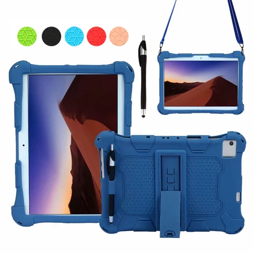 Funda Para tableta de 10,1 pulgadas, Funda Universal de silicona Para tableta Android de 10, 10,1 pulgadas, Funda protectora con soporte trasero a prueba de golpes