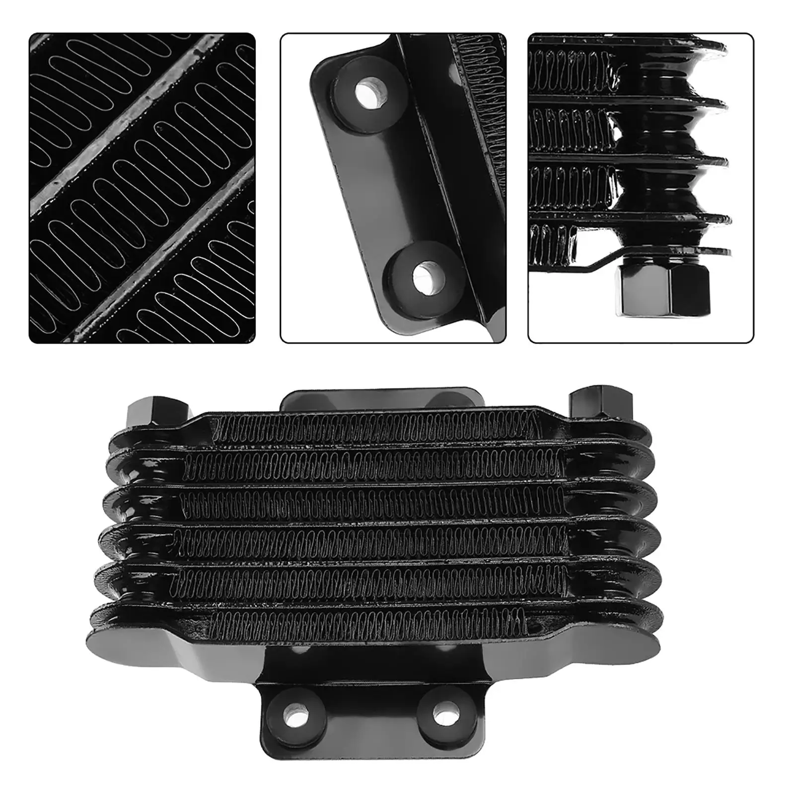 Aluminum 85ml Engine Oil Cooler Cooling Radiator for 10 cc -25 cc Motorcycle Dirt Bike