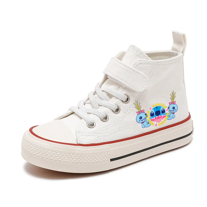 Disney High-Top Lilo Stich Mädchen Kind Jungen Kind Leinwand Schuhe lässig Cartoon Sport Komfort Schuhe Kinder drucken Jungen Tennis schuhe