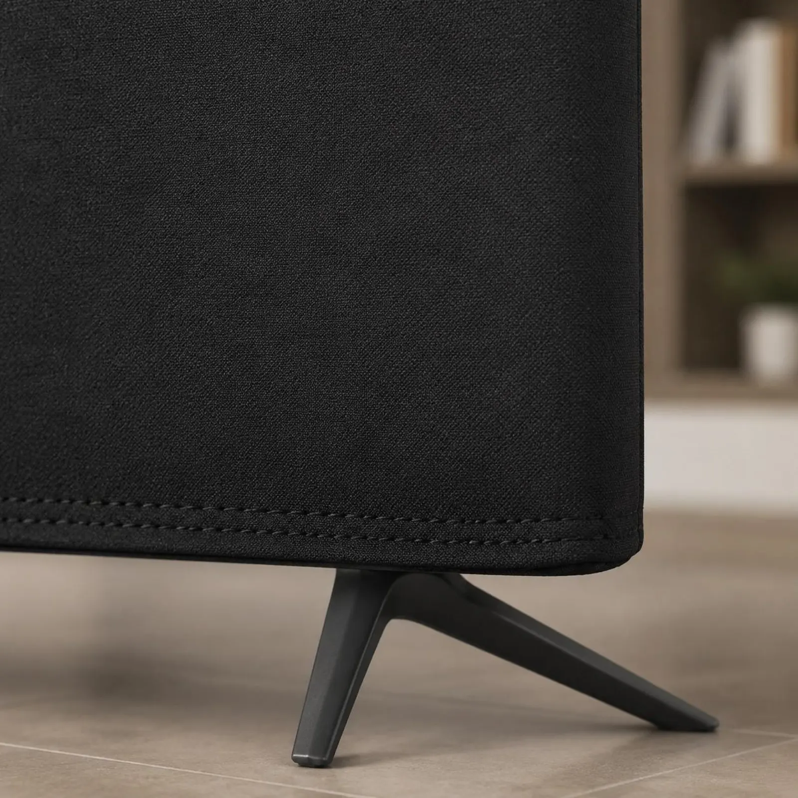 

TV Set Dust Cover Dustproof Thick Textile TV Cover Home Accessory Simple Design Easy to Install for Wall Mounted