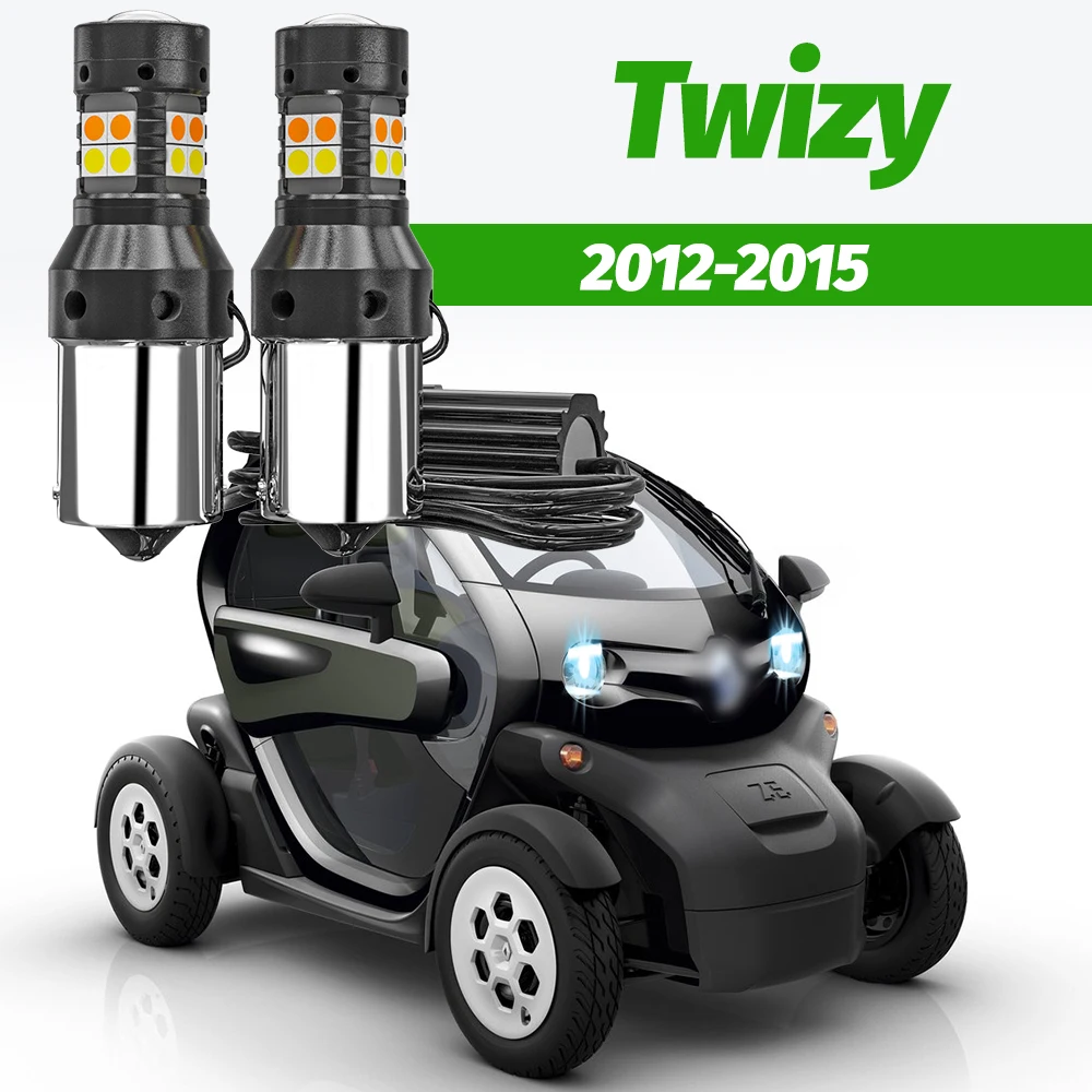 2 Stück Dual-Modus Blinker+Tagfahrlicht Zubehör LED DRL für Renault Twizy 2012-2015 2013 2014