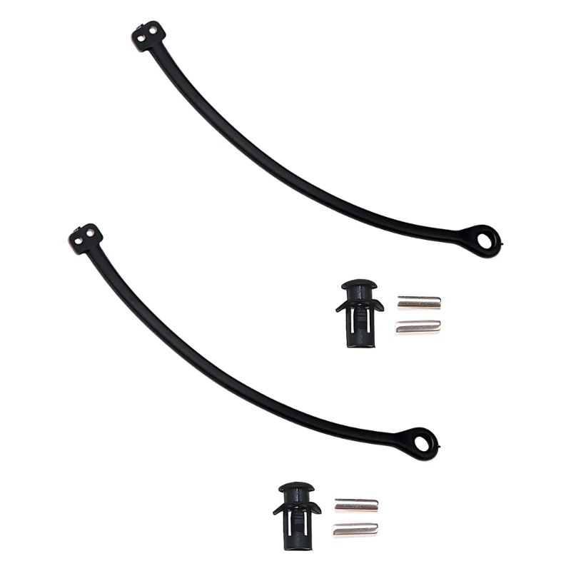 Door Tether Repair Set, 2 Piece Black Cap Link Repair