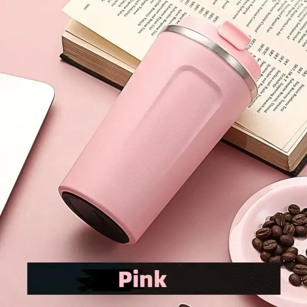 HOT 380/510ML Travel Stainless Steel Coffee Cup Thermal Mug Leak-Proof Thermos Bottle Tea Coffee Mug Vacuum Flask Insulated Cup