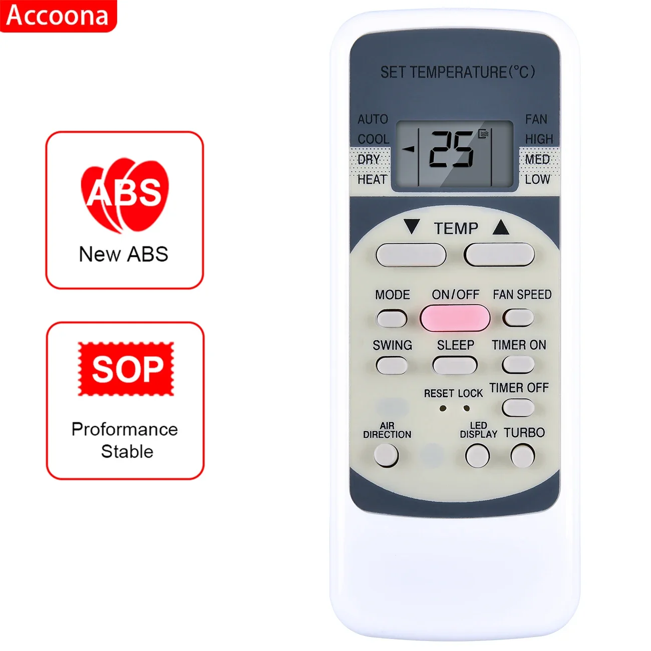 

ACCOONA New AC Remote Control for Media HOMETEK R51M-E R51M R51/E R51M/CE R51D/E R51M/BGE R51ME Air Conditioner Fernbedienung