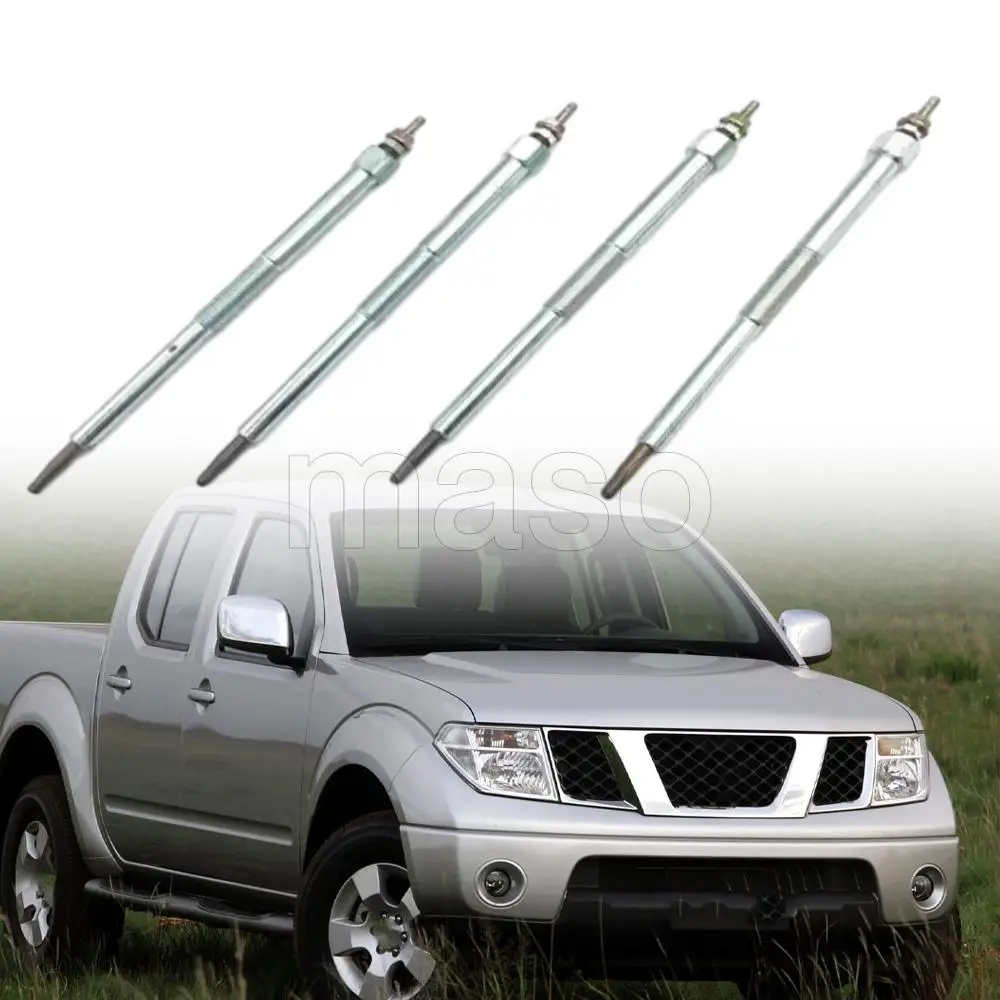

4pcs Glow Plugs For Nissan Almera Tino Navara NP300 Pathfinder Pickup Primera X-Trail 11065-AD200 11065-AD201 11065-AD20A